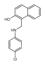 1-[(4-Chlorphenylamino)methyl]-2-naphthol Structure