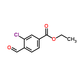 Ethyl 3-chloro-4-formylbenzoate structure