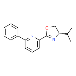 (S)-4-Isopropyl-2-(6-phenylpyridin-2-yl)-4,5-dihydrooxazole Structure