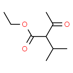 ethyl 2-acetyl-3-methyl-butanoate Structure