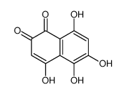 4,5,6,8-tetrahydroxynaphthalene-1,2-dione Structure