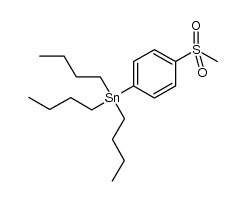 1-methanesulfonyl-4-(tributylstannyl)benzene结构式
