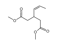 Dimethyl 3-((Z)-1-propenyl)glutarate Structure