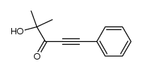 2-hydroxy-2-methyl-5-phenylpent-4-yn-3-one结构式