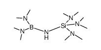 (bis(dimethylamino)boryl)(tris(dimethylamino)silyl)amine Structure