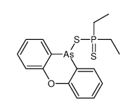 diethyl-phenoxarsinin-10-ylsulfanyl-sulfanylidene-λ5-phosphane Structure