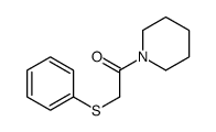 2-phenylsulfanyl-1-piperidin-1-ylethanone结构式