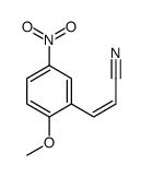 3-(2-methoxy-5-nitrophenyl)prop-2-enenitrile结构式