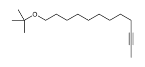 12-[(2-methylpropan-2-yl)oxy]dodec-2-yne结构式