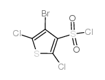 4-溴-2,5-二氯噻酚-3-磺酰氯结构式