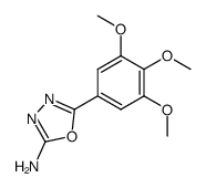 5-(3,4,5-trimethoxyphenyl)-1,3,4-oxadiazol-2-amine structure