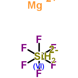 Magnesium hexafluorosilicate structure