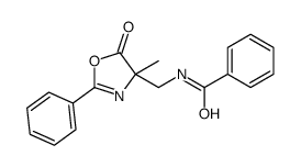 Benzamide,N-[(4,5-dihydro-4-methyl-5-oxo-2-phenyl-4-oxazolyl)methyl]- Structure