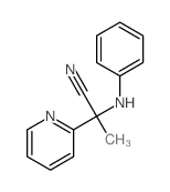 2-Pyridineacetonitrile, α-methyl-α-(phenylamino)- Structure