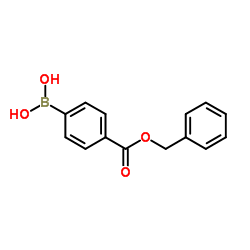 {4-[(Benzyloxy)carbonyl]phenyl}boronic acid Structure