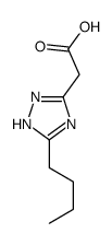 2-(3-butyl-1H-1,2,4-triazol-5-yl)acetic acid Structure