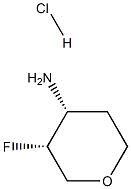 (3R,4R)-3-FLUOROOXAN-4-AMINE HCL structure