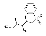 (2R,3S,4R)-2,4-dimethyl-5-(phenylsulfonyl)pentane-1,3-diol结构式