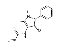 N-(1,5-dimethyl-3-oxo-2-phenyl-2,3-dihydro-1H-pyrazol-4-yl)-acrylamide Structure