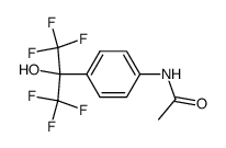 N-[4-(2,2,2-trifluoro-1-hydroxy-1-trifluoromethyl-ethyl)-phenyl]-acetamide结构式