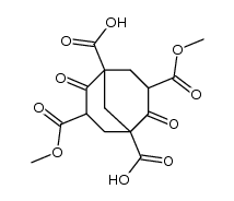 2,6-dioxo-bicyclo[3.3.1]nonane-1,3,5,7-tetracarboxylic acid-3,7-dimethyl ester Structure