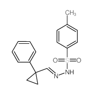 4-methyl-N-[(1-phenylcyclopropyl)methylideneamino]benzenesulfonamide structure