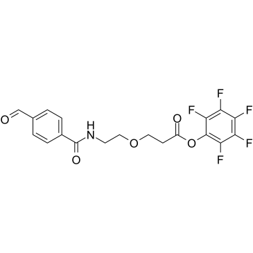Ald-Ph-amido-PEG1-C2-Pfp ester结构式