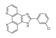 2-(3-chlorophenyl)imidazole[4,5f][1,10]phenanthroline结构式