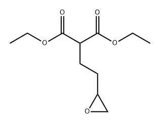 Propanedioic acid, 2-[2-(2-oxiranyl)ethyl]-, 1,3-diethyl ester Structure