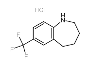 7-三氟甲基-2,3,4,5-四氢-1H-苯并[b]氮杂卓盐酸盐结构式