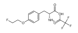 D-Tyrosine, O-(2-fluoroethyl)-, trifluoroacetate结构式