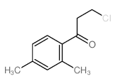 3-chloro-1-(2,4-dimethylphenyl)propan-1-one structure