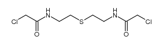 bis[2-(α-chloroacetamido)ethyl] sulfide Structure