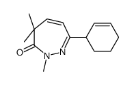 2,4-Dihydro-2,4,4-trimethyl-7-phenyl-3H-1,2-diazepin-3-one Structure