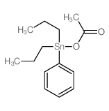 Acetic acid,phenyldipropylstannyl ester结构式