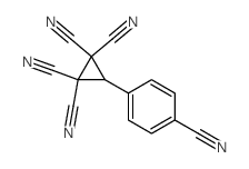 1,1,2,2-Cyclopropanetetracarbonitrile,3-(4-cyanophenyl)-结构式