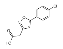 [5-(4-Chlorophenyl)isoxazol-3-yl]acetic acid结构式