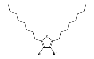 3,4-dibromo-2,5-dioctylthiophene Structure