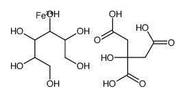 D-glucitol, compound with iron(3+) citrate Structure