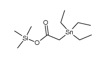 Triethylstannylessigsaeure-trimethylsilylester Structure