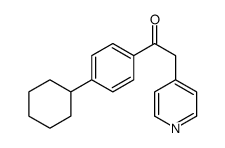 1-(4-cyclohexylphenyl)-2-pyridin-4-ylethanone结构式