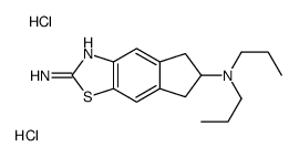 6-N,6-N-dipropyl-6,7-dihydro-5H-cyclopenta[f][1,3]benzothiazole-2,6-diamine,dihydrochloride结构式