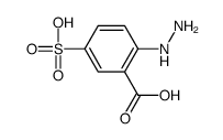 2-hydrazino-5-sulphobenzoic acid Structure