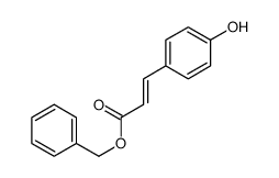 benzyl 3-(4-hydroxyphenyl)prop-2-enoate结构式