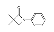 3,3-Dimethyl-1-phenyl-2-azetidinone Structure