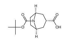 (1R,3R,5S)-8-(tert-butoxycarbonyl)-8-azabicyclo[3.2.1]octane-3 -carboxylic acid Structure