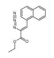 (Z)-ethyl 2-azido-3-(naphthalen-1-yl)acrylate结构式