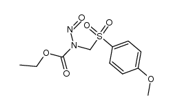 N-Nitroso-N-(4-methoxy-benzolsulfonyl-methyl)-urethan Structure