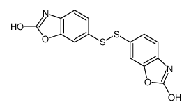 6-[(2-oxo-3H-1,3-benzoxazol-6-yl)disulfanyl]-3H-1,3-benzoxazol-2-one结构式