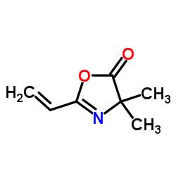 2-Ethenyl-4,4-dimethyl-1,3-oxazolin-5-one structure